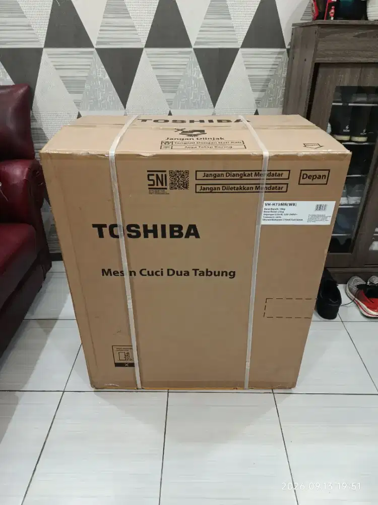 DIJUAL CEPAT Mesin cuci 2 tabung Toshiba VH-H75MN (WB)