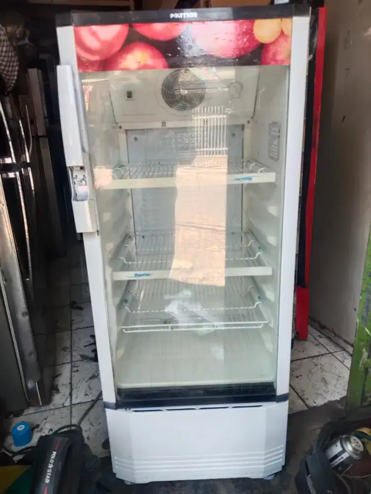 Showcase polytron kondisi bagus normal dingin siap pakai