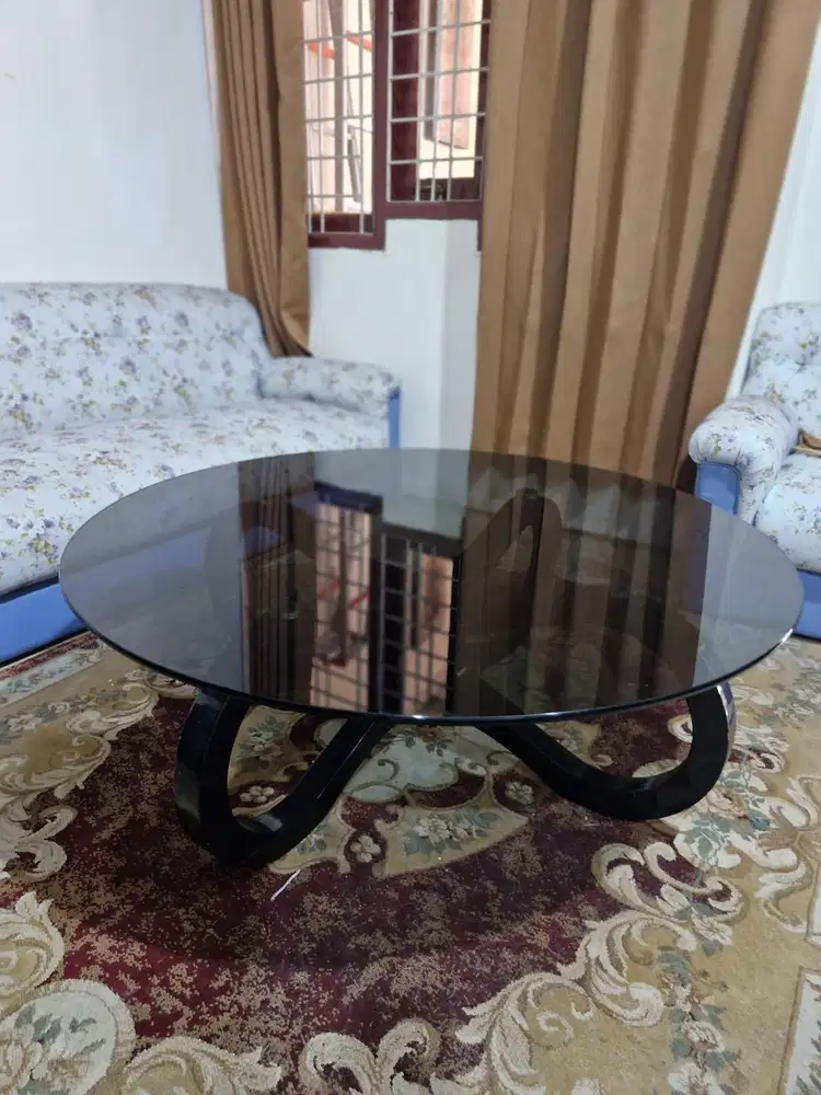 DIJUAL – MEJA TAMU KACA BUNDAR PREMIUM