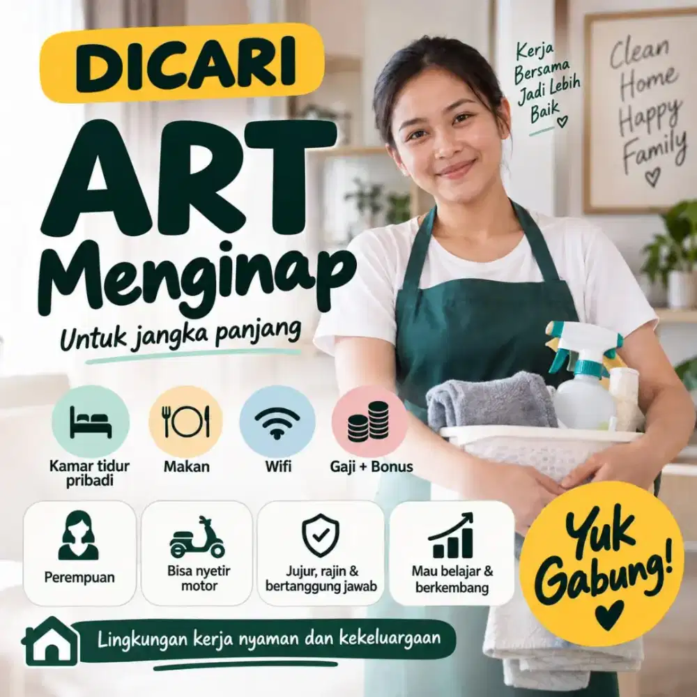 Lowongan ART menginap