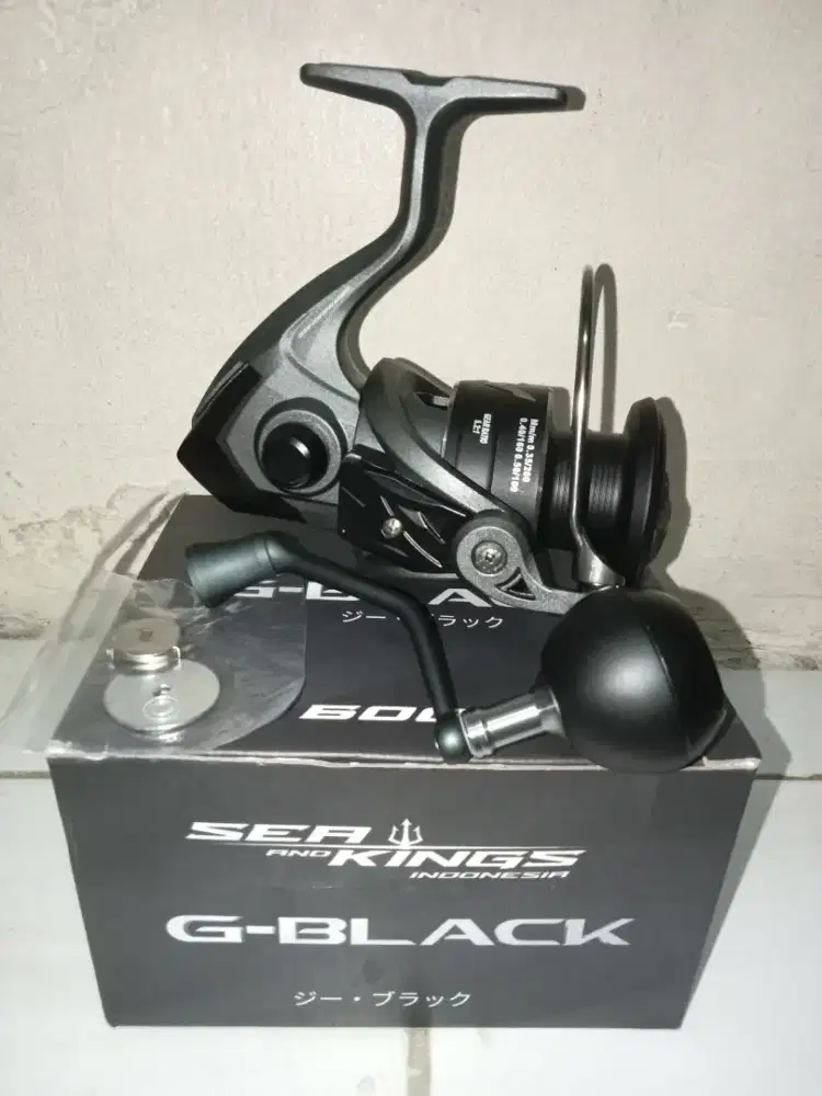 Reel pancing merk SEA and KINGS 6+1BB G-BLACK 6000