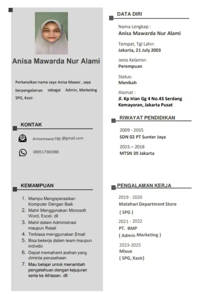 mencari pekerjaan