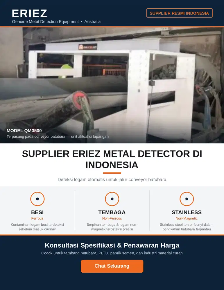 Eriez Metal Detector Australia - Supplier Indonesia