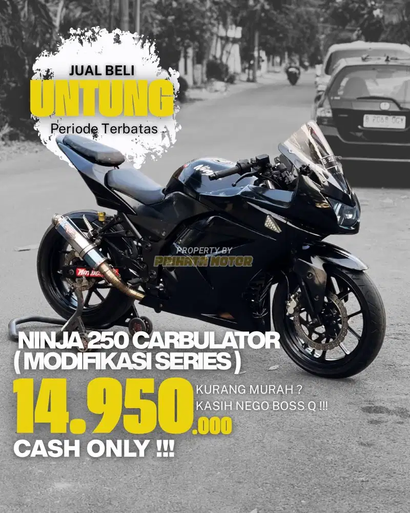 KAWASAKI NINJA 250 CARBULATOR 2010 KM LOW !!!