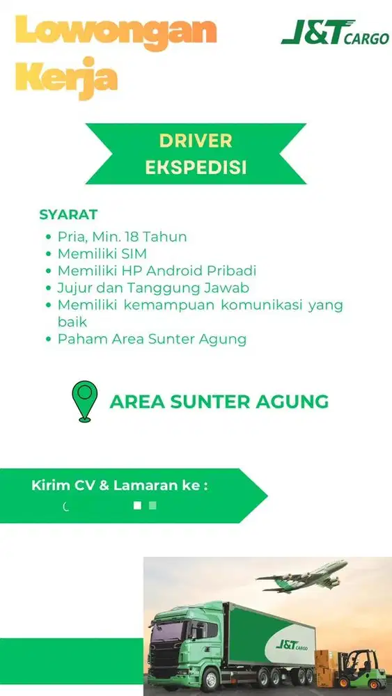 DIBUTUHKAN KURIR MOTOR, DRIVER KIRIM PAKET, WAREHOUSE