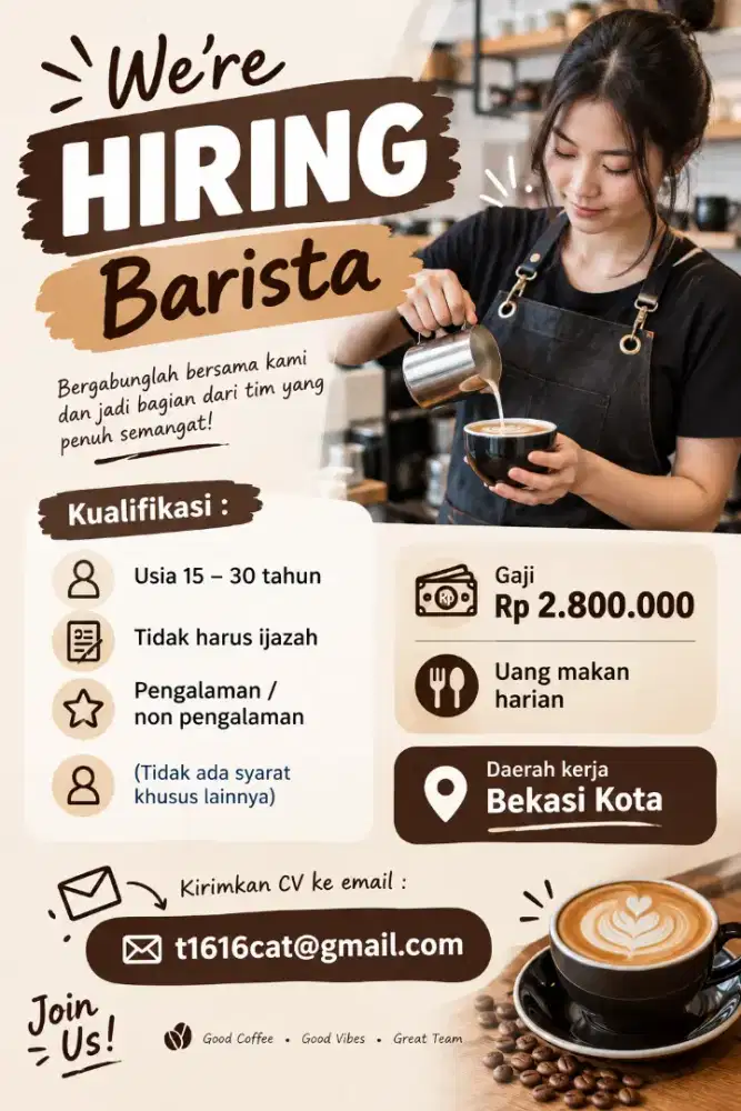 Barista Non Pengalaman