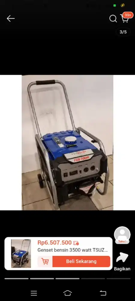 Dijual genset 3.400 watt