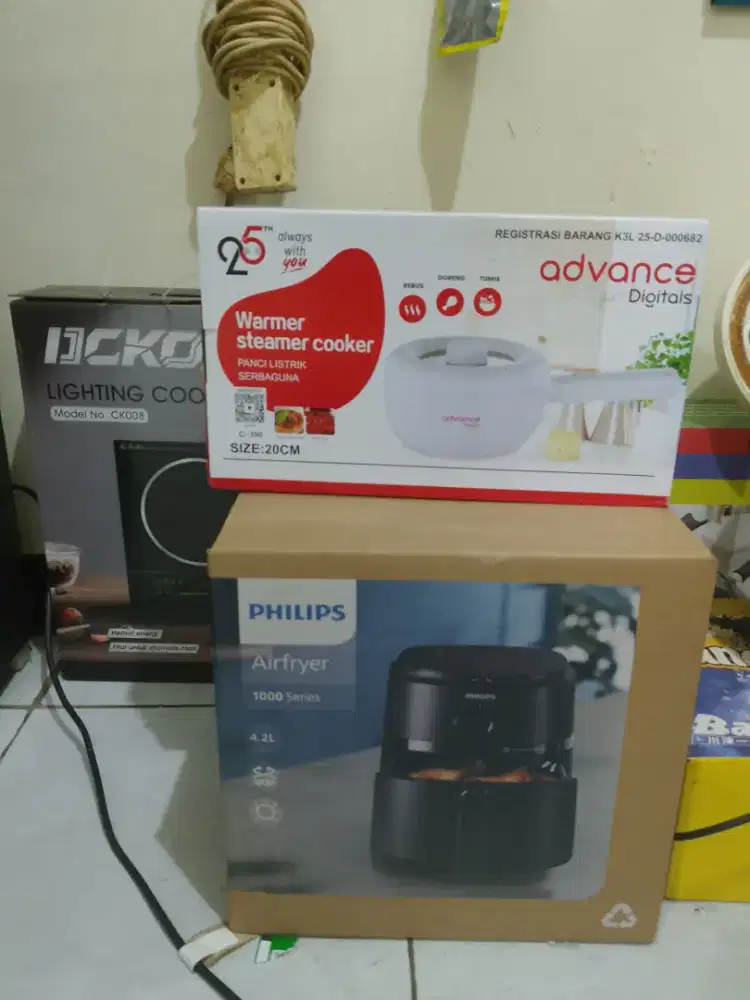 Panci listik, Airfryer, kompor listik, dan wajan