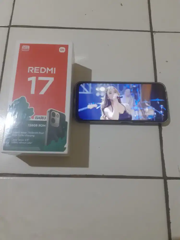 Redmi 17 baru buka segel