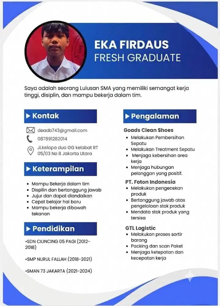 Butuh lowongan kerja daerah jakarta utara apa aja
