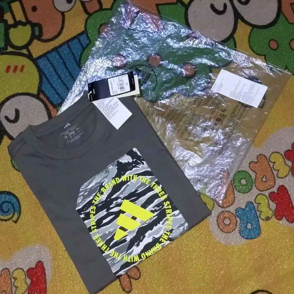 Adidas Lifestyle Camo Shape Graphic Tee Men Grey KB7317