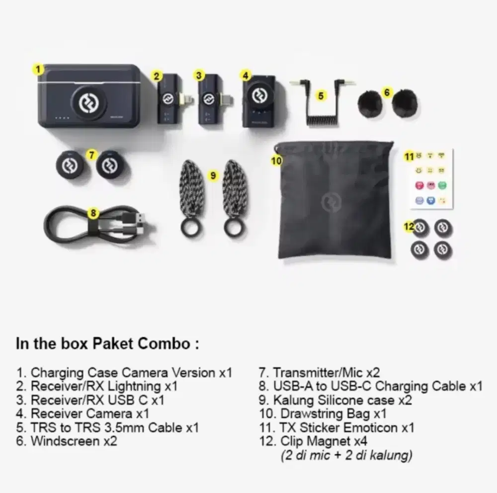 Mic wireless holly land m2 creator combo