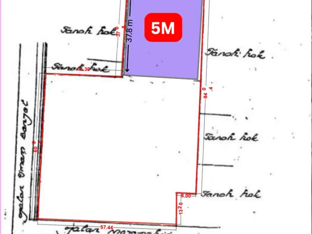 Tanah Kavling Dijual di Imam Bonjol Blitar ±1.200 m² – Nego
