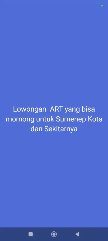 ART yang bisa momong