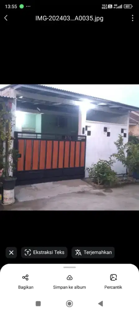 Disewakan rumah pertahun