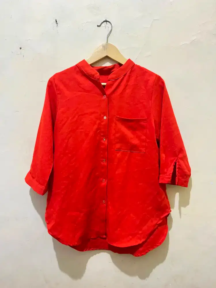 Kemeja Kerja Orange