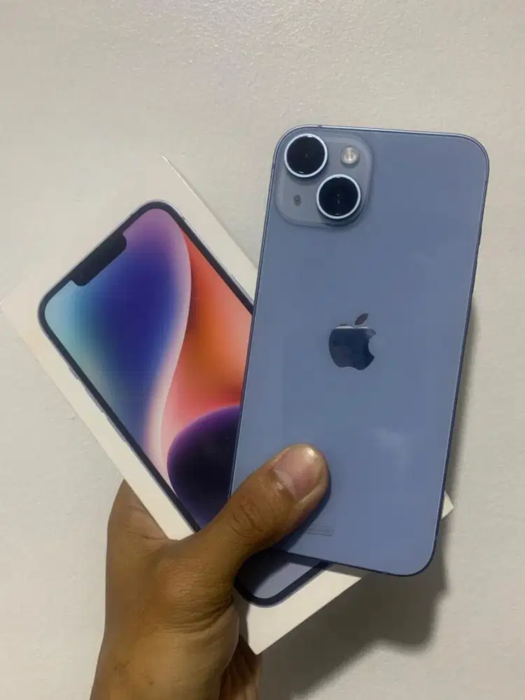 iphone 14 128gb blue resmi ibox garansi on