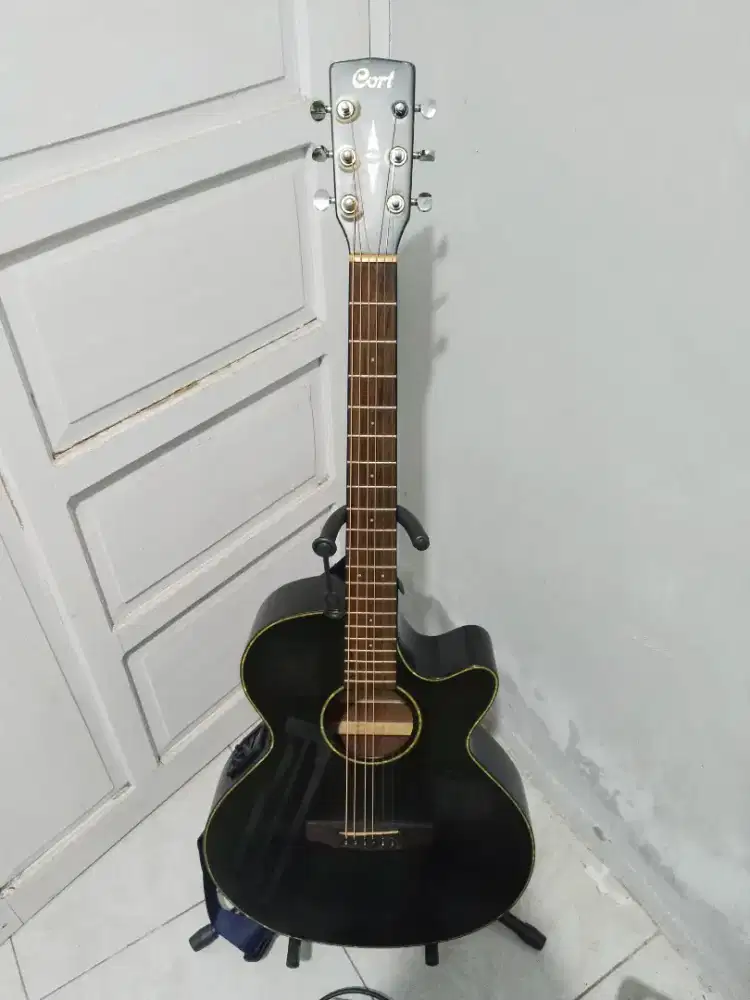 gitar akustik elektrik ori cort sfx e bks upgrade preamp baccis berry