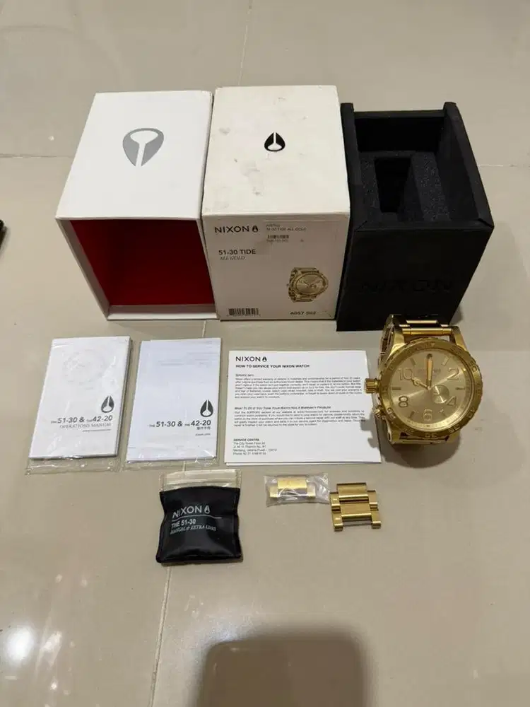 JUAL JAM TANGAN PRIA NIXON GOLD ORI 100%