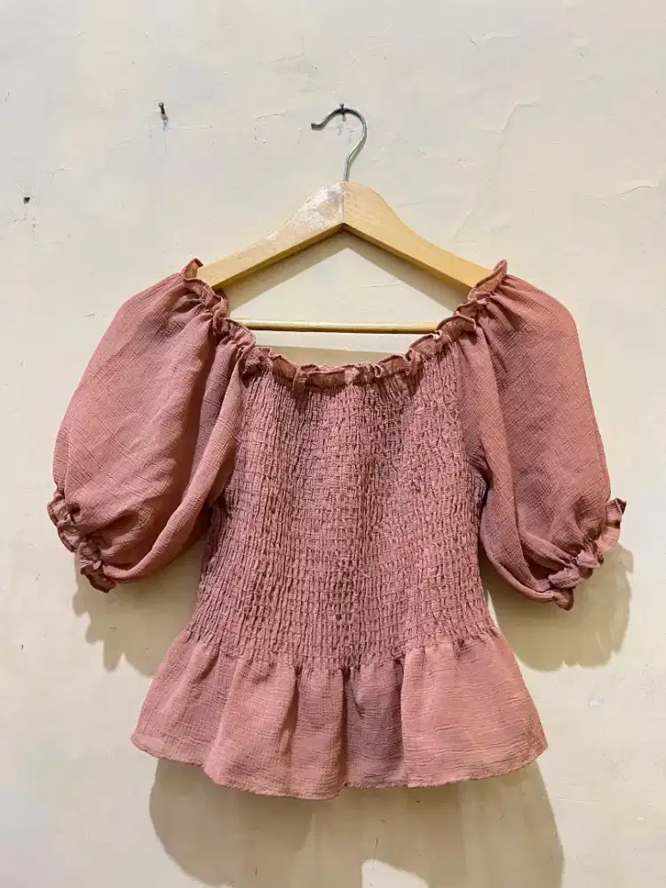 Blouse Coklat | Atasan Wanita