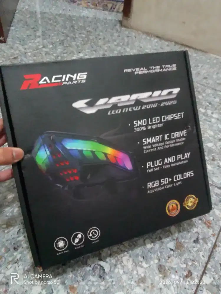 Stoplamp LED RGB Racing Parts untuk Vario 125/150 New 2018-2025