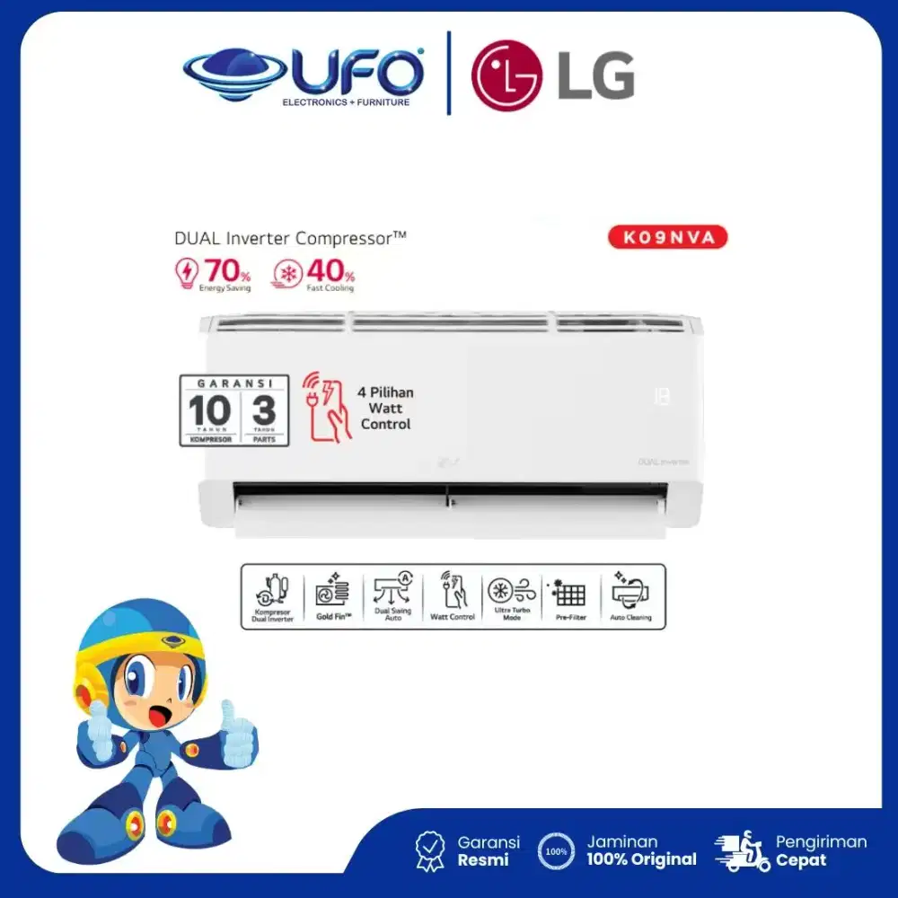 AC LG 1 PK INVERTER NEW TERMINATOR K09NVA