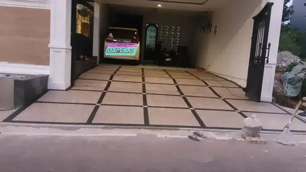 Batu sikat untuk lantai plus pasang