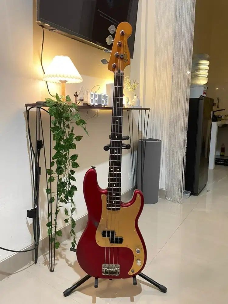 Jual fender precision mexico tahun 2009, wiring sudah CTS, siap tempur