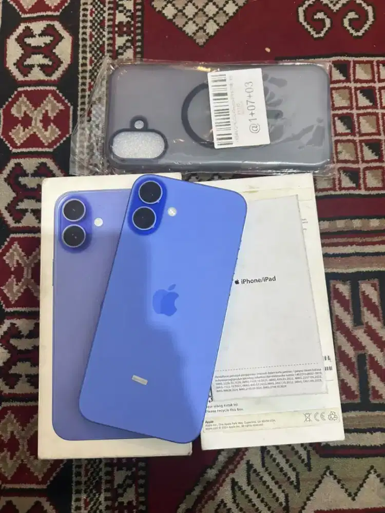 Iphone 16 plus 128gb resmi ibox ultra marine