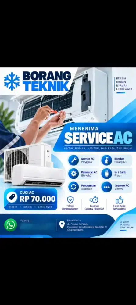 service segala merek ac