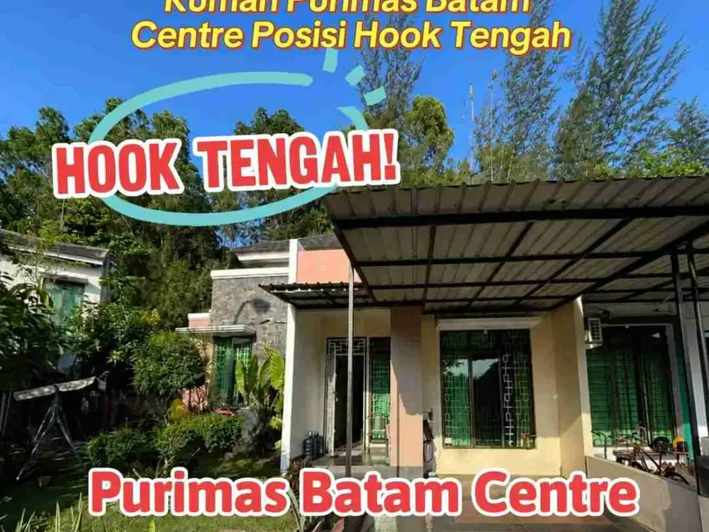 Dijual Rumah Posisi Hook Tengah Purimas Batam Centre Siap Huni