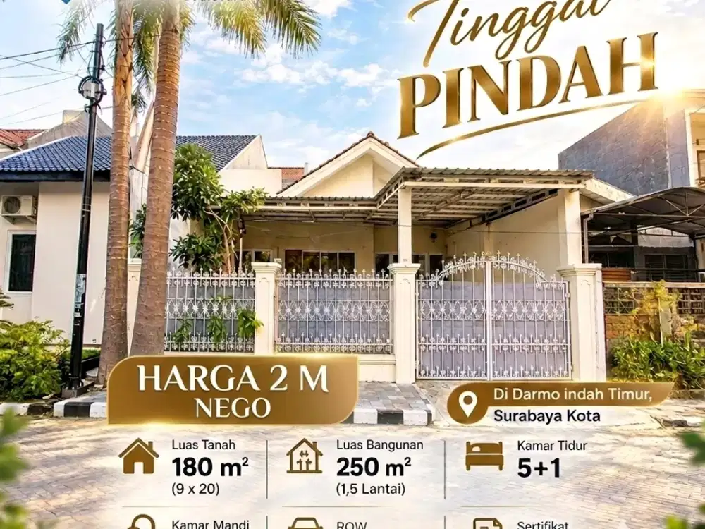 RUMAH BARU RENOV BAGUS DARMO INDAH DKT SUKOMANUNGGAL SATELIT