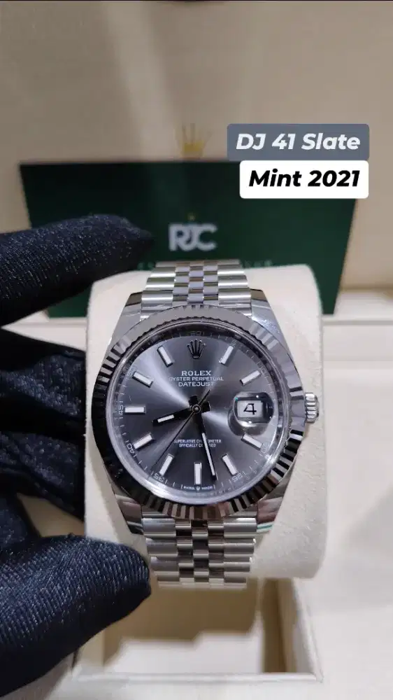 jam tangan Rolex Datejust 41 Slate Grey 126334