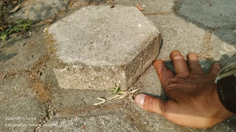 Konblok terpasang