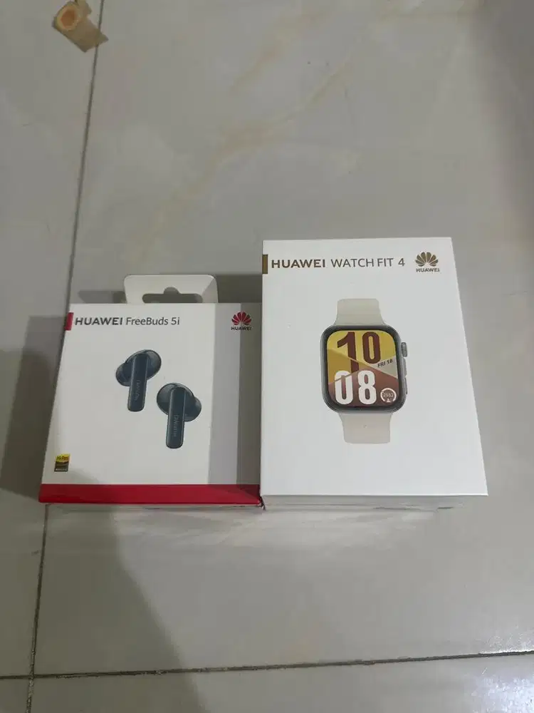 Dijual BNIB new segel huawei watchfit 4 dan freebuds 5i