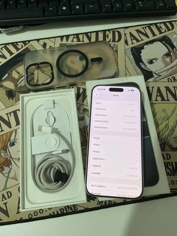 Iphone 16 Pro 256Gb White Ibox Bh 91% No Minus Fullset Mulus Garansi O