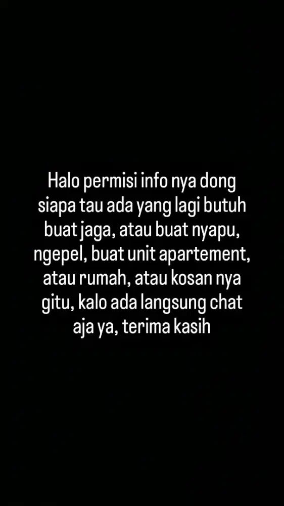 Jasa kebersihan