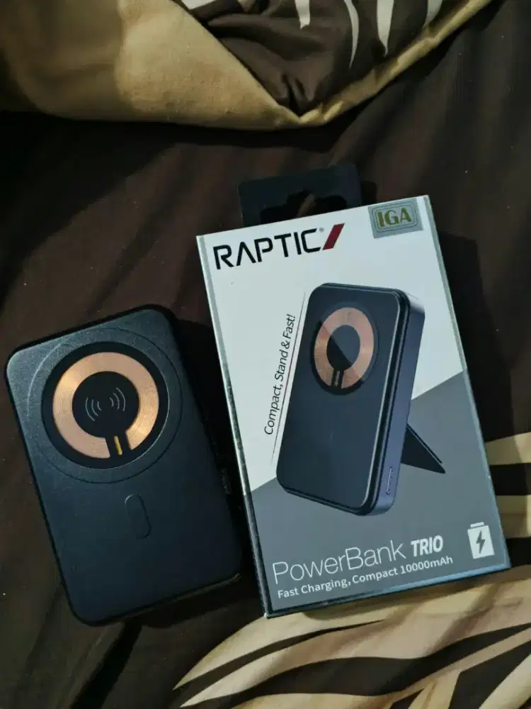 Power bank trio raptic wireless charging 10.000 MAH