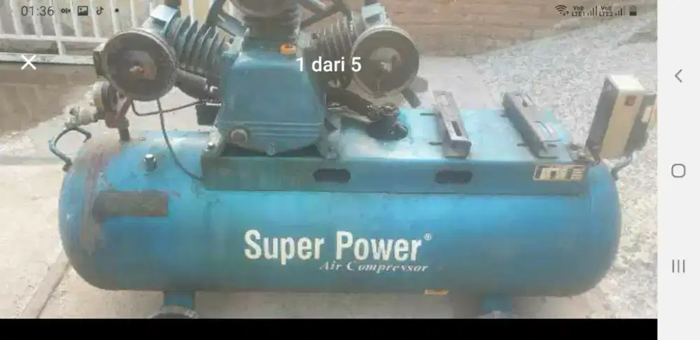 Kompressor  Angin 3 Piston  6.5 HP masih sprti baru