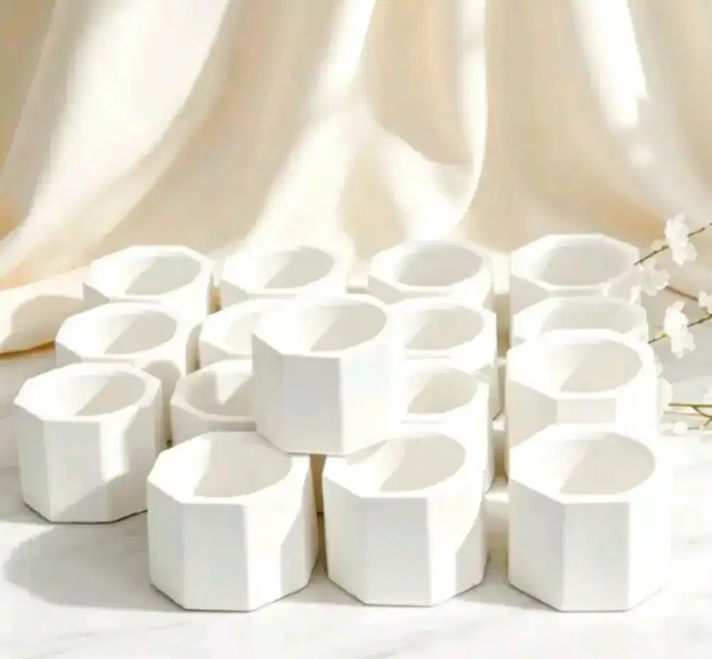50 pcs Pot Lilin & Sukulen Kuat Tidak Rapuh