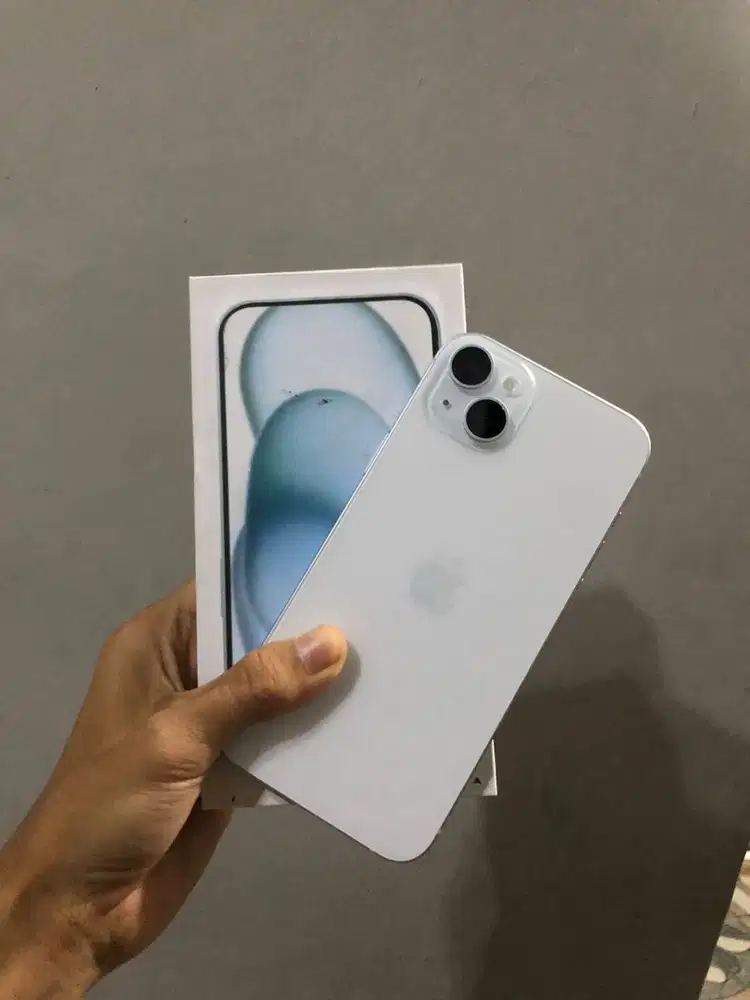 iphone 15 128gb ibox lengkap ori blue