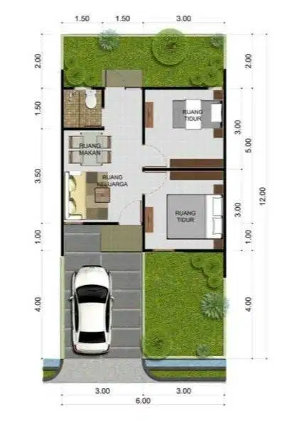 CLUSTER MEWAH MURAH DALAM KOMPLEK PERUMAH DOSEN JALUR 2 ITERA 500 mtr