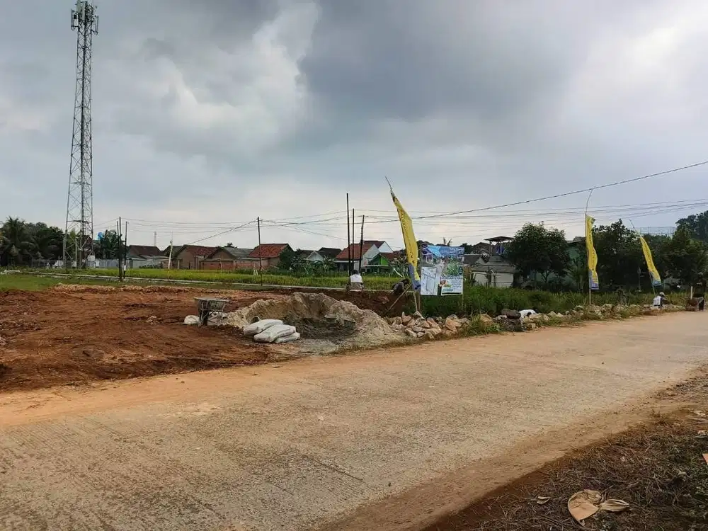 KAVLING ISTIMEWA PULAU SINGKEP SUKARAME JALAN UTAMA COR BETON