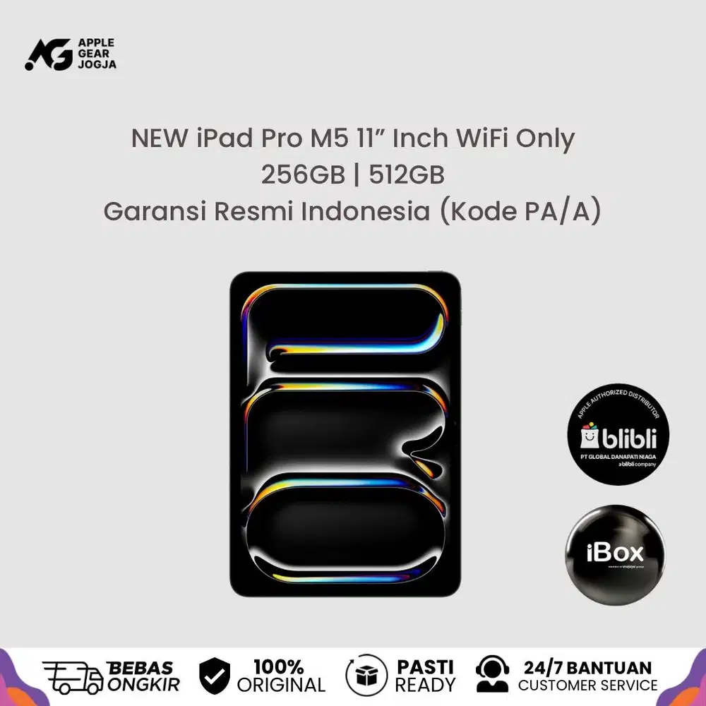 (iBox) iPad Pro M5 11 256GB Wifi Garansi Resmi Apple Indonesia