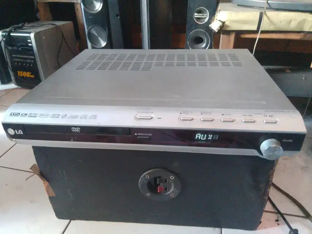 LG ampli home theater 5.1, no remote, utuh, Radio & Aux ok