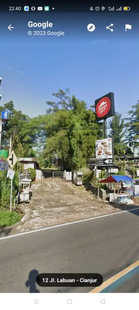 Tanah lokasi strategis . Bekas tanah hotel cibulan