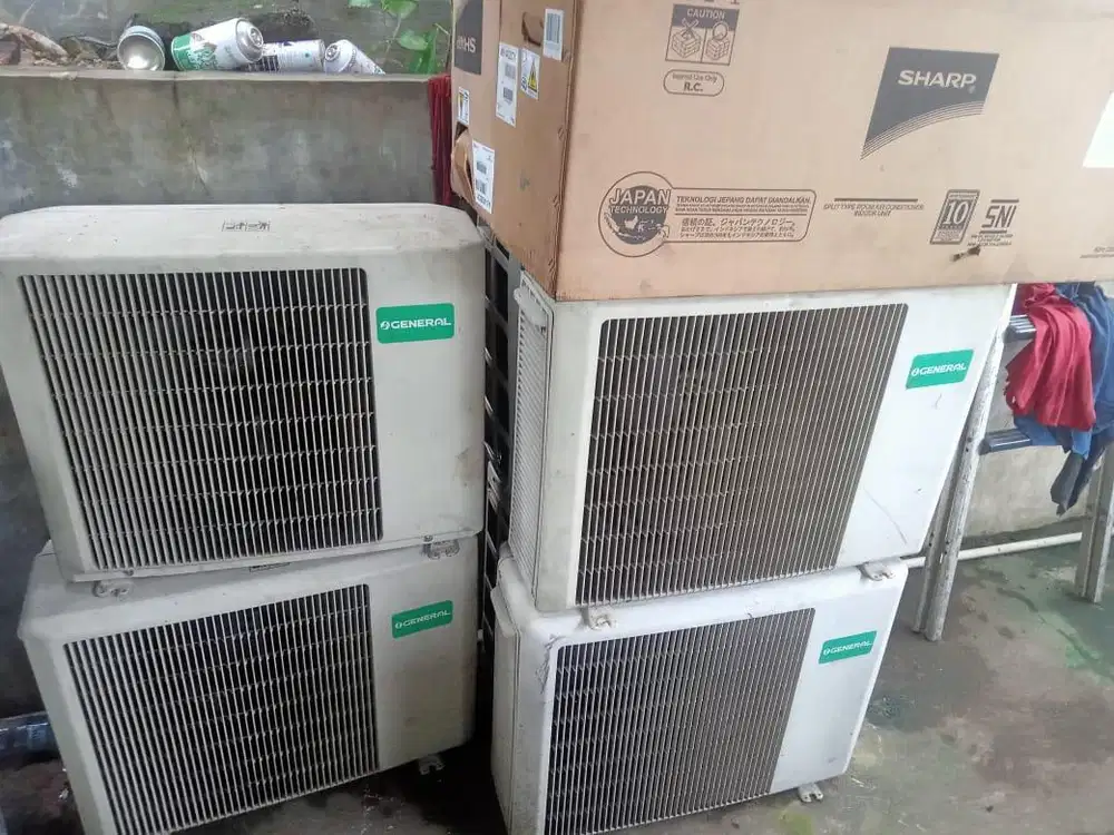 Terima ac bekas kondisi rusak