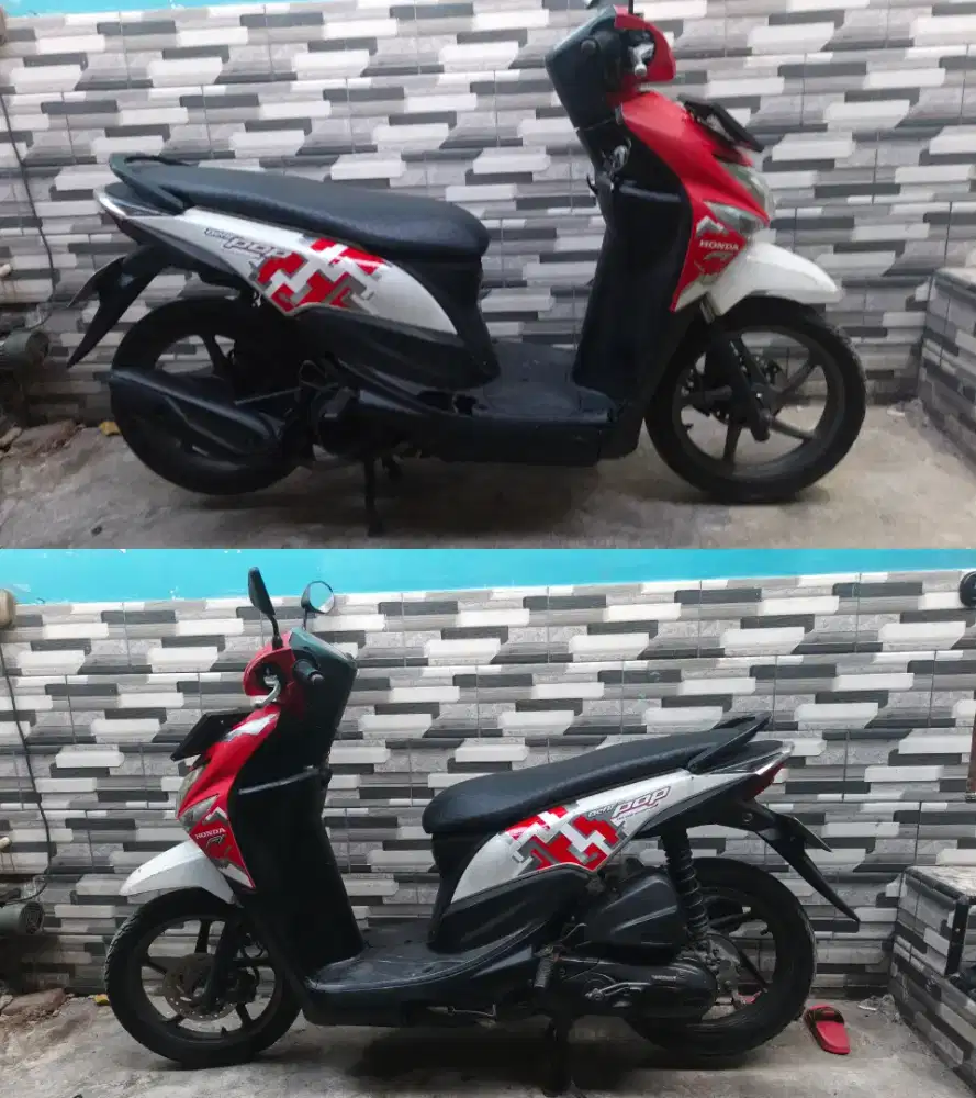 Beat Pop 2016 Pajak Panjang, Mesin Halus, Surat2 Lengkap, Plat B
