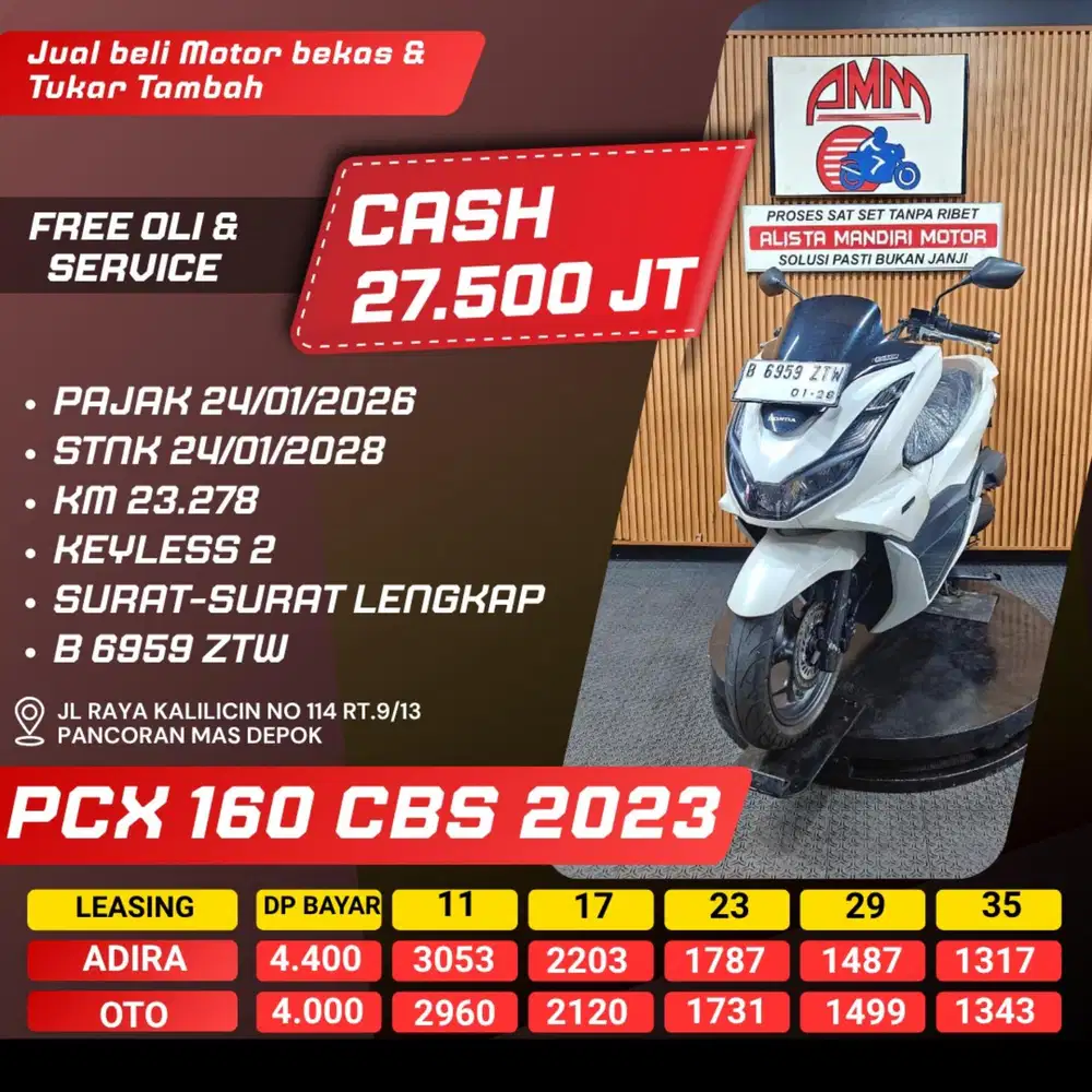 PCX 160 CBS 2023 CASH / KREDIT ALISTA