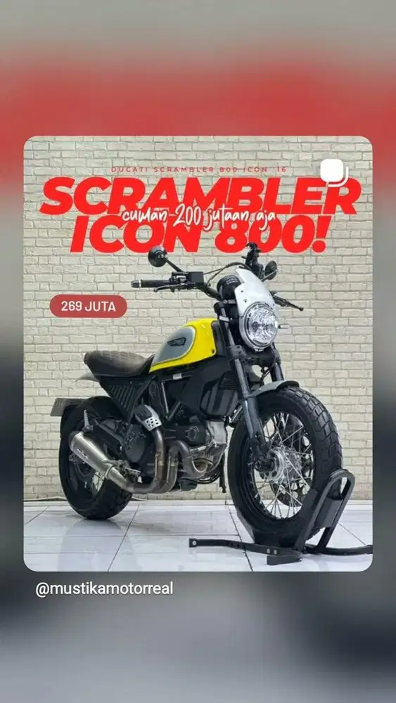 Moge Ducati screambler icon 800 mustika motor